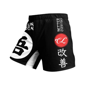Pantalones Cortos de MMA para Hombre, Estampado de Azulejos, Cintura Elástica, para Entrenamiento en Gimnasio, Kickboxing, Ligeros, de Secado Rápido, Coloridos, para Artes Marciales Mixtas - Product Image 4