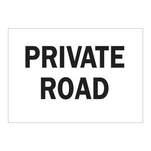 Panneau routier privé Brady - Panneau d'avertissement extérieur résistant aux intempéries pour zones à accès restreint - Product Image 1