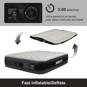 Matelas pneumatique imperméable National Queen Camping avec pompe intégrée, lit gonflable floqué de 16 pouces - Product Image 2