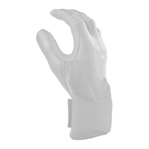 Gants de frappe en cuir blanc ELIXE SPORTS avec fermeture auto-agrippante, pour main droite/gauche, rembourrés, à enfiler, unisexe, pour entraînement adulte - Product Image 2