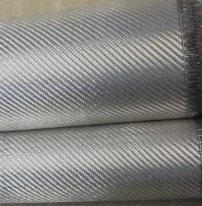 Silber Texas Fiberglas Stoff Twill