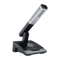 Support de microphone de conférence carré tout métal à hauteur réglable avec unité de chaise et option sans fil