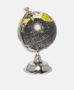 Globo Terráqueo Metálico Giratorio con Base, Fácil de Transportar, Ligero, Centro de Mesa Decorativo, Globo Promocional y para Regalos Empresariales - Product Image 5