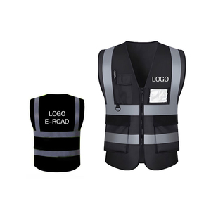 Gilet de sécurité réfléchissant durable pour chantiers de construction, gilet de sécurité au travail, ajustement confortable avec sangles réglables, gilet de sécurité professionnel - Product Image 1