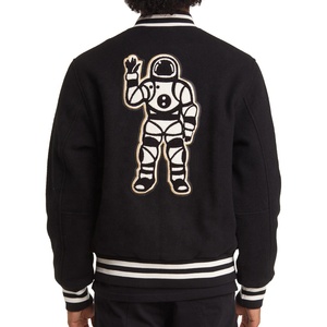 แจ็กเก็ตหนังสำหรับผู้ชายเสื้อเบสบอลขนแกะสไตล์เท่สำหรับฤดูหนาว - Product Image 3