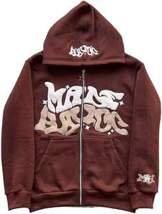 Sudaderas con capucha unisex personalizadas premium 2026 con cremallera completa, de algodón 100% de alta calidad, extragrandes y ecológicas. - Product Image 3