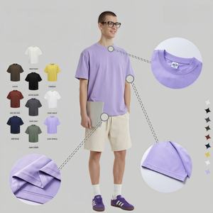 Camiseta de 220g con Logotipo Personalizado, Estilo Urbano, 100% Algodón, Hombros Caídos, Estilo Casual, Camiseta Blanca Estampada - Product Image 1