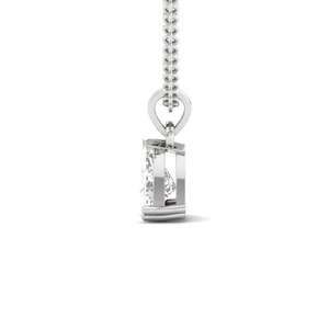 Pendentif solitaire en diamant CVD de laboratoire taille Trillion, éclat lumineux, plaqué or 10K, certifié GIA, bijou ethnique, cadeau pour femme - Product Image 4