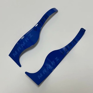 Rasoir de barbier courbé de style dominicain de haute qualité, léger, en acier inoxydable bleu, lame remplaçable, shavette manuelle - Product Image 1