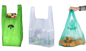 Custom Biodegradable HDPE Shopping <b>Bag</b> with Heat Seal and Embossing Folding Design TIEN DUC PLASTIC Brand - Product Image 6
