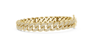 Pulsera de Oro Rosa de 14K con Eslabones Cubanos y Diamantes Cultivados en Laboratorio – Joyería de Lujo Estilo Hip Hop - Product Image 6