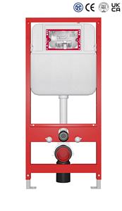 Hiện đại dual-tuôn ra treo tường nhà vệ sinh với giấu HDPE tuôn ra Tank 3-6.5l có thể điều chỉnh dễ dàng trong tường cài đặt 3-năm bảo hành - Product Image 2