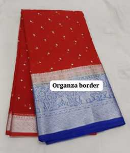 Premium Soft Organza Tissue Material <b>Fabric</b> Shiny Shimmer Sheer Textile For Luxury Designer Sarees Bridal Gowns Boutique Suits - Product Image 4