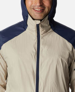 Veste coupe-vent à capuche légère et imperméable pour hommes, veste coupe-vent en nylon respirante pour la pêche et la randonnée pour hommes - Product Image 1