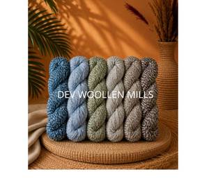 Dev Woollen <b>Mills</b> Premium Multicolor 100% Wool Yarn Hanks for Carpets Wholesale Marled Pure Wool Yarn Skeins - Eco-Friendly Rugs - Product Image 2