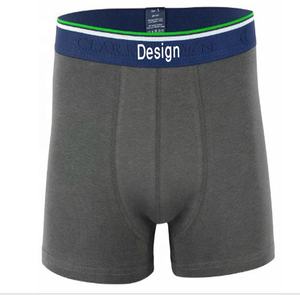 Ropa interior de hombre con logotipo personalizado de alta cantidad y bajo precio, calzoncillos de algodón de cintura media, calzoncillos bóxer de Color sólido, ropa interior de hombre de BD - Product Image 2