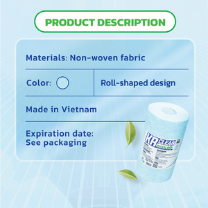 <b>Bulk</b> OEM <b>Kitchen</b> Wipes 200 Sheets 20x20cm Absorbent Cleaning Paper Towel <b>Roll</b> for Dinner Napkins Supplier Supply - Product Image 3