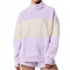 Women’s <b>Mock</b> Neck Sweatshirt Casual Pullover Long Sleeve Top Relaxed Fit Design Everyday Comfortable Wear - Product Image 1