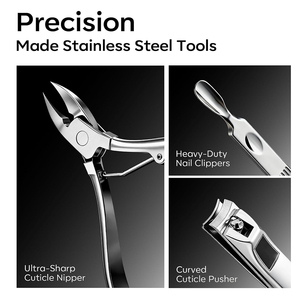 High End Manicure <b>Pedicure</b> Kits Durable Nail Care Equipment Professional Salon & Personal Grooming Tools <b>Set</b> - Product Image 3