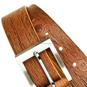 Cinturones formales de cuero genuino para hombres con estilo duradero Logotipo personalizado Cuero de grano completo Ropa de oficina Cinturones de cuero para hombres de alta calidad - Product Image 3