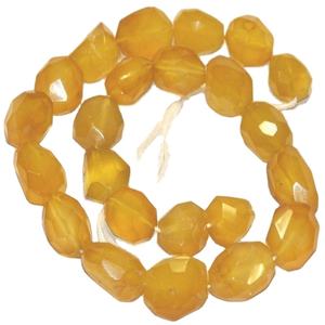 High Quality Yellow Onyx Agate Nugget Faceted Drilled Faceted Gemstone Full Strand Natural <b>Crystal</b> <b>Healing</b> Necklace Wholesaler - Product Image 1