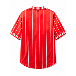 Camiseta personalizada de la hermandad Delta Sigma Theta, manga corta, logotipo en la parte delantera, camisa a rayas roja y blanca para mujer, ropa griega. - Product Image 3