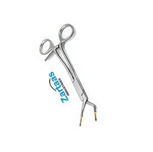 Pinces chirurgicales Keramo Grip en acier inoxydable de haute qualité, 14,5 cm, courbées, pour support de couronne radiculaire, instruments chirurgicaux Manufac & Expo - Product Image 2