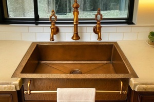 copper sink luxury bathroom fixture copper washbasin premium home solution copper <b>basin</b> high end interior product copper sink - Product Image 2