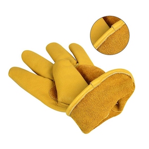 Premium Quality Buffalo Grain Leather <b>Driver</b> <b>Gloves</b> Heat Spark Resistant Heavy Duty Safety <b>Gloves</b> for Household Gardening - Product Image 4