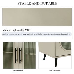 Mobile TV Regolabile in Legno per TV da 65+ Pollici, Mobile Contenitore con Ripiani, Consolle TV Multimediale per Soggiorno e Camera da Letto - Product Image 6