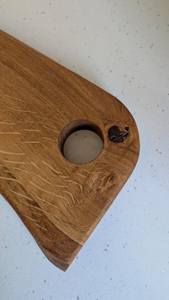 Restaurant Wooden Chopping Board Wooden Chopping Board Natural Color Rectangle Shape With Handle for Kitchenware Tabletop - Product Image 3