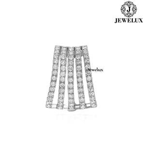 Natural VVS Diamond <b>Stud</b> Earrings 925 Sterling <b>Silver</b> Rhodium Plated IGI Certified Trendy Wedding for Parties Gifts From India - Product Image 5