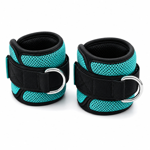 Work N Shine Adjustable Neoprene <b>Ankle</b> Guards with Metal Rings for Adult Unisex Compression <b>Support</b> Yoga Brace Straps New Design - Product Image 2