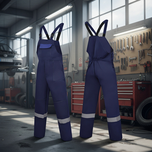Combinaison de travail réfléchissante pour l'hiver, uniforme en polyester et coton, multi-poches, pour mécaniciens, réparateurs, ateliers, usines - Product Image 4