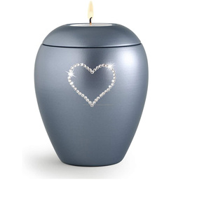 เทียนคริสตัลรูปหัวใจสีชมพูทันสมัยสำหรับงานศพขี้เถ้าชาอนุสรณ์สำหรับเด็กขี้เถ้ามนุษย์เทียนทีไลท์ - Product Image 6