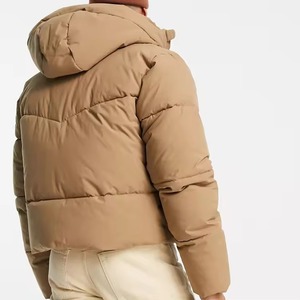 High collar <b>Cropped</b> Quilted Coat <b>Women</b> <b>Women's</b> Crop Padded <b>Jacket</b> Urban outerwear Custom Logo Clothing Supplier <b>Women</b> Outerwear - Product Image 5