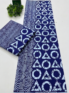 Tissu en coton imprimé batik africain, motif géométrique abstrait, textile sur mesure, fournisseur en gros OEM ODM, Nigéria, Ghana, Kenya - Product Image 4