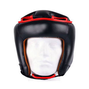 Adjustable Eco-Friendly Comfortable Breathable Boxing Head Guard <b>Nose</b> Bar Shiny Metallic PVC Hook Loop Closure MMA Kickboxing - Product Image 1