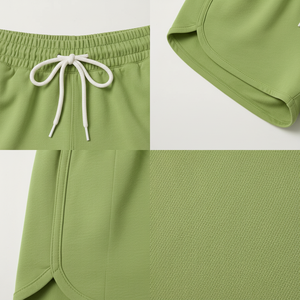 Women's Stylish Shorts Casual Solid Shorts <b>Elastic</b> Waist Trendy Daily Wear OEM Wholesale - Product Image 5