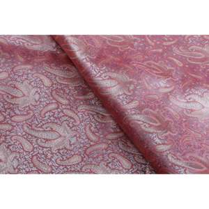 Tissu de décoration intérieure à motif floral rose uni, brocart Tanchui, 44 pouces de large, vendu au mètre - Product Image 1