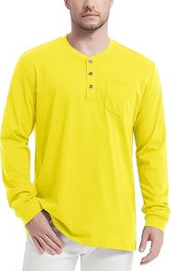 Fabricants de vêtements, t-shirt jaune uni avec logo personnalisé, fabricants de vêtements, t-shirt à manches longues à séchage rapide avec poche avant personnalisée - Product Image 3