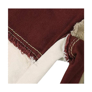 High Waisted Straight Leg <b>Stretch</b> Patchwork Color Block <b>Jeans</b> for <b>Women</b> Available in Best Selling Prices - Product Image 3