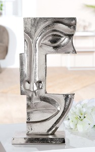 Jaffs Exports 9D X 21W X 40H Modern Abstract Metal Face Sculpture Handmade Artistic Eco-Friendly Tabletop Decor for Living Room - Product Image 2