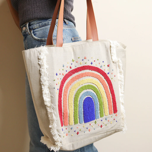 Sac fourre-tout durable et personnalisé à rayures perlées, sacs en perles acryliques faits à la main et colorés, faciles à transporter - Product Image 5