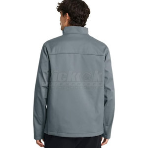 Stylish Men <b>Thin</b> Windbreaker <b>Jacket</b> Stand Collar Front Logo <b>Waterproof</b> Fabric for Casual Wear Travel Daily Activities Winter - Product Image 4