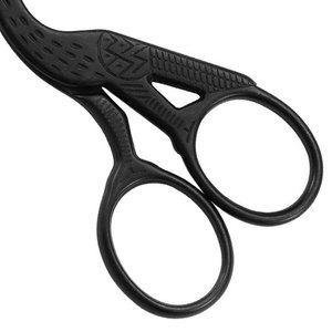 3.5 pouces pointe arrondie Vintage cigogne ciseaux professionnel en acier inoxydable avec cuticule enduite de titane noir pédicure beauté - Product Image 4