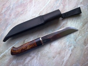 Cuchillo Medieval Forjado a Mano Personalizado OEM DIY con Hoja de Acero al Carbono de 3MM de Grosor, Punta Clip y Borde Recto, con Funda de Cuero - Product Image 6