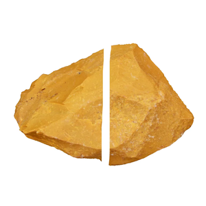Matériaux de pierres précieuses de haute qualité, serre-livres en jaspe jaune, pierre naturelle brute, minéraux, cristal pour décoration, vente en gros - Product Image 1