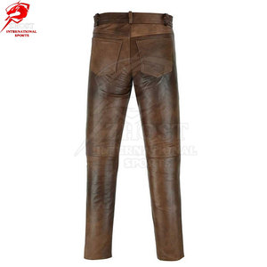 Wholesale Genuine <b>Leather</b> <b>Pants</b> Soft Durable Material Modern Design Comfortable Fit For Casual Fashion For Adult - Product Image 3