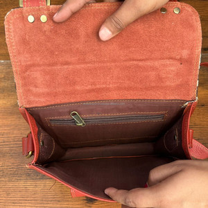 Sac à main en cuir recyclé de haute qualité à imprimé animal sac à bandoulière élégant en cuir coloré sac à bandoulière multi-usages pour les femmes - Product Image 6